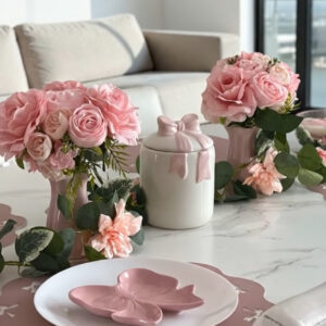 Roosa kunstlillekimp